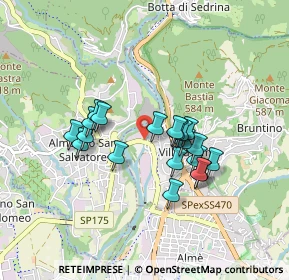 Mappa Via A. Gotti, 24018 Villa d'Almè BG, Italia (0.6945)