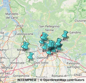 Mappa Via A. Gotti, 24018 Villa d'Almè BG, Italia (10.0835)