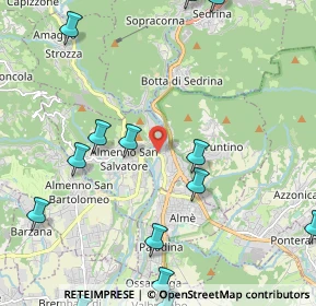 Mappa Via A. Gotti, 24018 Villa d'Almè BG, Italia (3.11813)