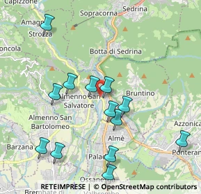 Mappa Via A. Gotti, 24018 Villa d'Almè BG, Italia (2.07077)