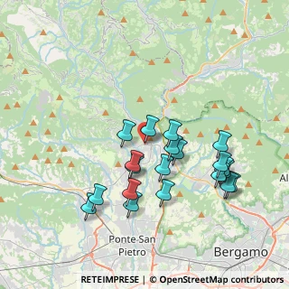 Mappa Via Pitentino, 24031 Almenno San Salvatore BG, Italia (3.618)