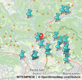 Mappa Via Pitentino, 24031 Almenno San Salvatore BG, Italia (4.159)