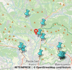 Mappa Via Pitentino, 24031 Almenno San Salvatore BG, Italia (5.08308)