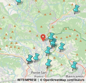 Mappa Via Pitentino, 24031 Almenno San Salvatore BG, Italia (4.41833)