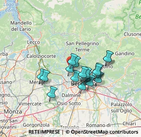 Mappa Via Pitentino, 24031 Almenno San Salvatore BG, Italia (10.336)