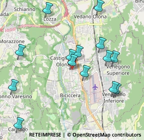 Mappa Via IV Novembre, 21043 Castiglione Olona VA, Italia (2.13357)