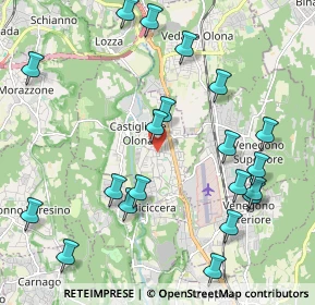 Mappa Via IV Novembre, 21043 Castiglione Olona VA, Italia (2.38)