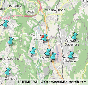 Mappa Via IV Novembre, 21043 Castiglione Olona VA, Italia (2.89)