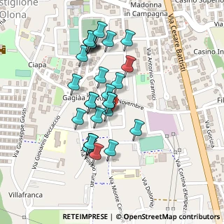 Mappa Via IV Novembre, 21043 Castiglione Olona VA, Italia (0.19643)