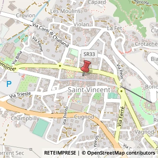 Mappa Via Emilio Chanoux, 61, 11027 Saint-Vincent, Aosta (Valle d'Aosta)