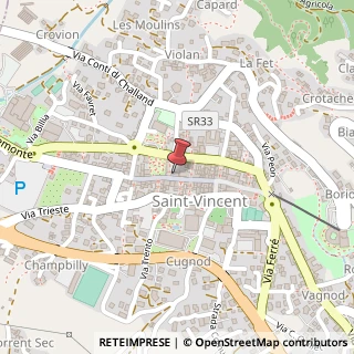 Mappa Via Emilio Chanoux, 70, 11027 Saint-Vincent, Aosta (Valle d'Aosta)