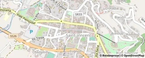 Mappa Saint-Vincent