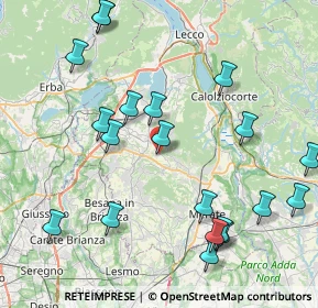 Mappa Via delle Fornaci, 23884 Castello di Brianza LC, Italia (9.456)