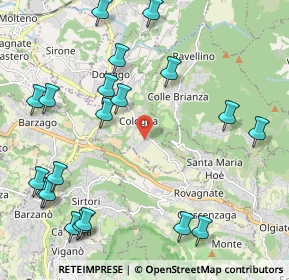 Mappa Via delle Fornaci, 23884 Castello di Brianza LC, Italia (2.6405)