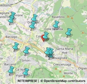 Mappa Via delle Fornaci, 23884 Castello di Brianza LC, Italia (2.20714)