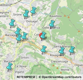 Mappa Via delle Fornaci, 23884 Castello di Brianza LC, Italia (2.22667)