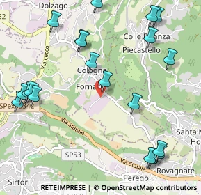 Mappa Via delle Fornaci, 23884 Castello di Brianza LC, Italia (1.318)