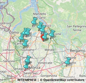 Mappa Via delle Fornaci, 23884 Castello di Brianza LC, Italia (13.35167)