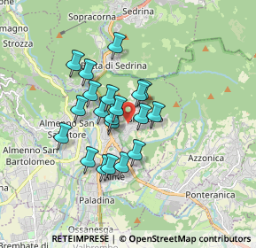 Mappa Via Torquato Tasso, 24018 Villa d'Almè BG, Italia (1.2835)