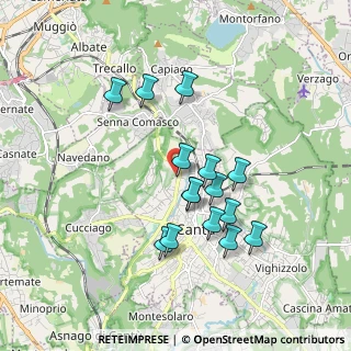 Mappa Via Bettino Ricasoli, 22063 Cantù CO, Italia (1.586)