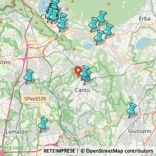 Mappa Via Bettino Ricasoli, 22063 Cantù CO, Italia (5.8865)