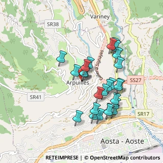 Mappa Località Arpuilles, 11100 Aosta AO, Italia (0.83462)