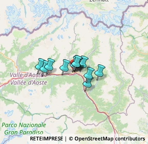 Mappa Via Tour de Grange, 11024 Chatillon AO, Italia (6.28917)