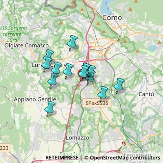 Mappa Via Guanzasca, 22073 Fino Mornasco CO, Italia (2.38643)