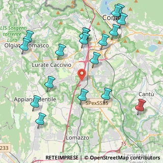 Mappa Via Guanzasca, 22073 Fino Mornasco CO, Italia (4.98)