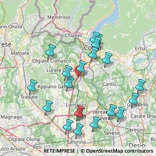 Mappa Via Guanzasca, 22073 Fino Mornasco CO, Italia (8.9)