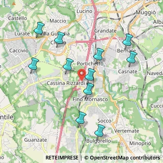 Mappa Via Guanzasca, 22073 Fino Mornasco CO, Italia (2.04818)
