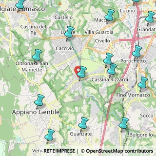 Mappa Via Romolo Guffanti, 22070 Bulgarograsso CO, Italia (3.09)
