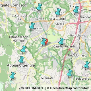 Mappa Via Romolo Guffanti, 22070 Bulgarograsso CO, Italia (2.89091)