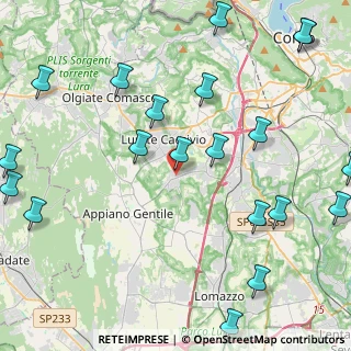 Mappa Via Romolo Guffanti, 22070 Bulgarograsso CO, Italia (5.849)