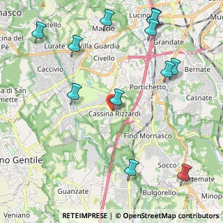 Mappa 22070 Cassina Rizzardi CO, Italia (2.70917)