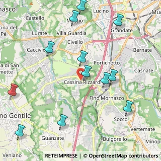 Mappa 22070 Cassina Rizzardi CO, Italia (2.49583)