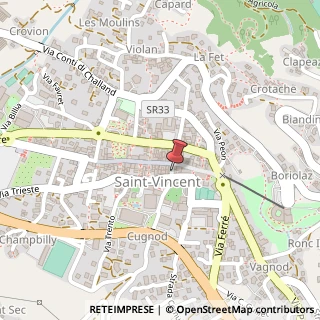 Mappa Piazza savini 2, 11027 Saint-Vincent, Aosta (Valle d'Aosta)