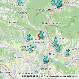 Mappa Via Martiri di Cefalonia, 24031 Almenno San Salvatore BG, Italia (2.78077)