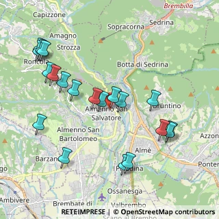 Mappa Via Martiri di Cefalonia, 24031 Almenno San Salvatore BG, Italia (2.2045)