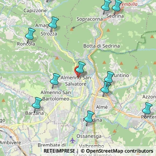 Mappa Via Martiri di Cefalonia, 24031 Almenno San Salvatore BG, Italia (2.7725)