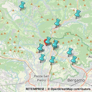 Mappa Via Martiri di Cefalonia, 24031 Almenno San Salvatore BG, Italia (3.655)