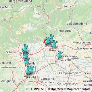 Mappa Via Beato Angelico, 36061 Bassano del Grappa VI, Italia (16.08545)