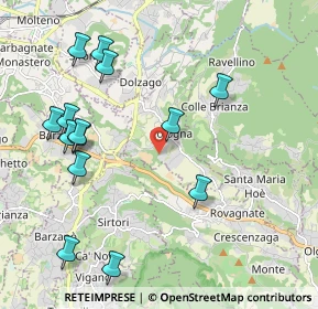 Mappa Via del Pascolo, 23884 Castello di Brianza LC, Italia (2.30143)