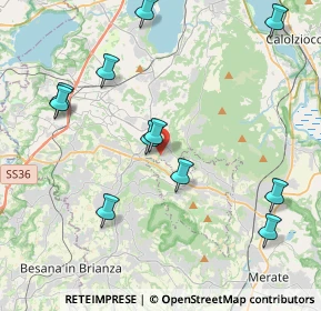 Mappa Via del Pascolo, 23884 Castello di Brianza LC, Italia (4.45818)