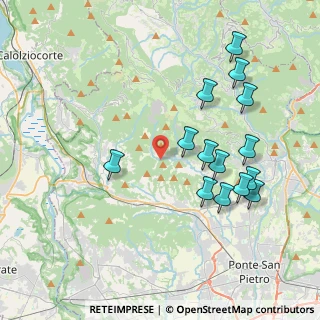 Mappa Via al Borghetto, 24030 Palazzago BG, Italia (4.07929)