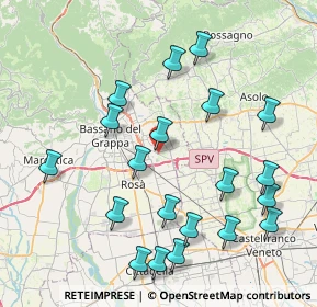 Mappa Via Lanzarini, 36060 Romano D'ezzelino VI, Italia (8.8205)