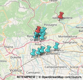 Mappa Via Lanzarini, 36060 Romano D'ezzelino VI, Italia (8.412)