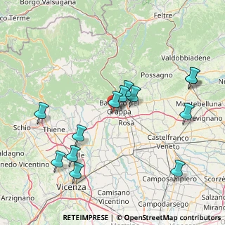 Mappa Strada SS. Fortunato e Lazzaro, 36061 Bassano del Grappa VI, Italia (16.96615)