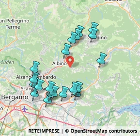Mappa Via S. Benedetto, 24021 Albino BG, Italia (7.561)
