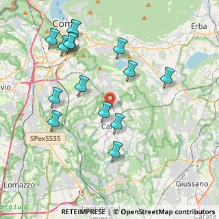 Mappa Via Tito Speri, 22063 Cantù CO, Italia (4.24786)